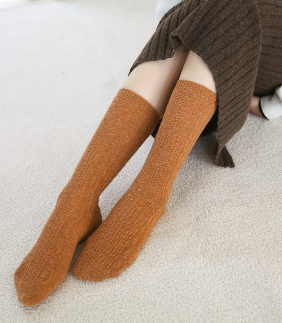 麻花型针织袜