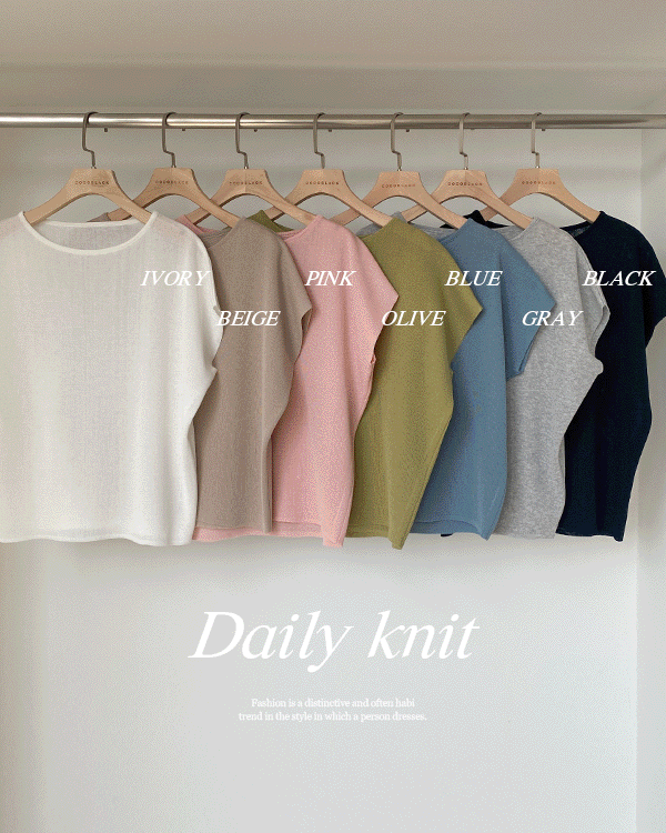 With Me 盖袖针织衫