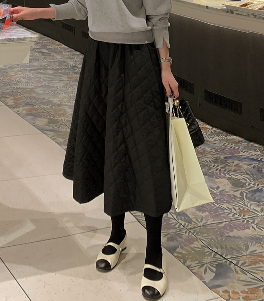 棉缝羽绒服裙