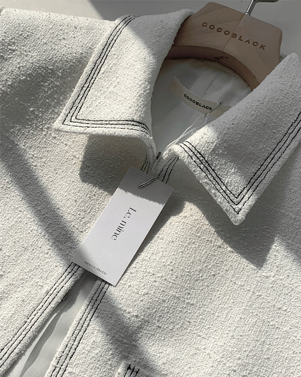 Lemain-夏季线条短袖裙子