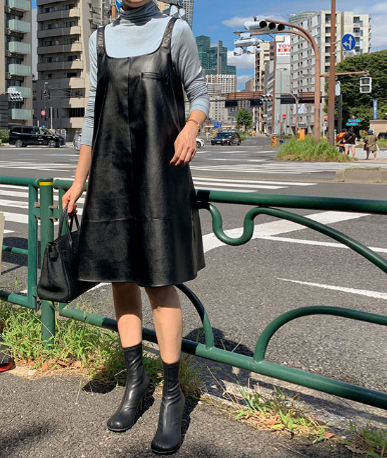 中长皮革服装