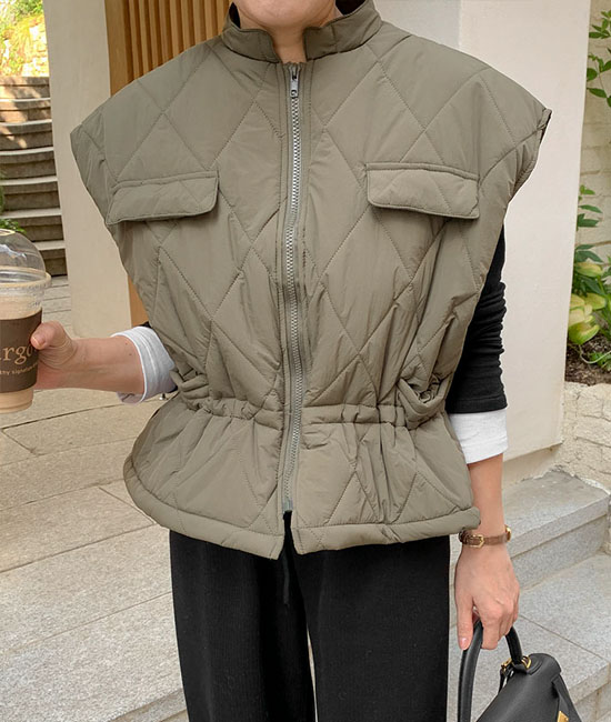 钻石羽绒服马甲