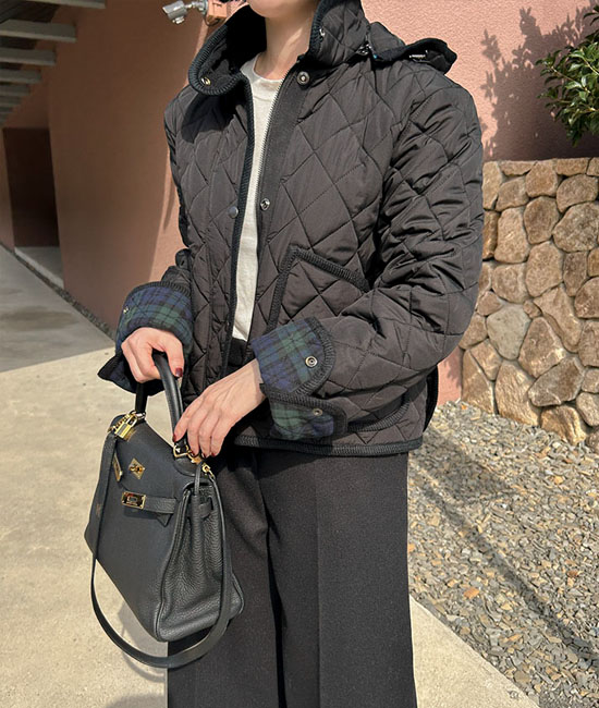 格子衣 羽绒服