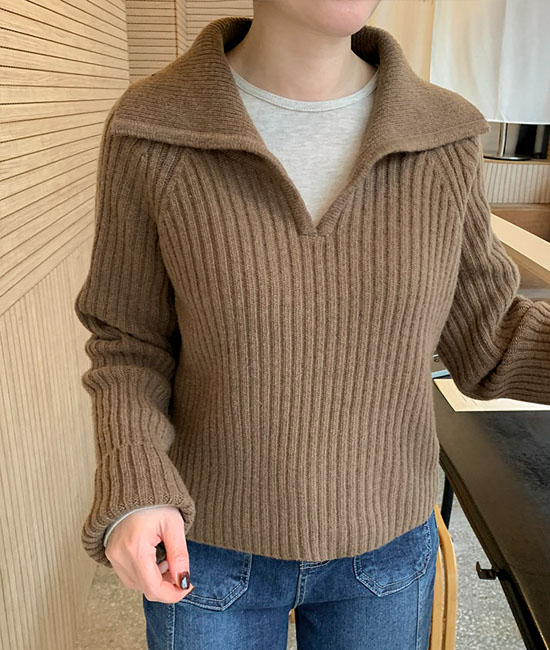 Lauren 领针织衫