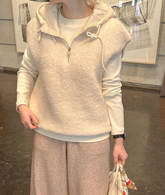 Fluffy 羽绒服马甲