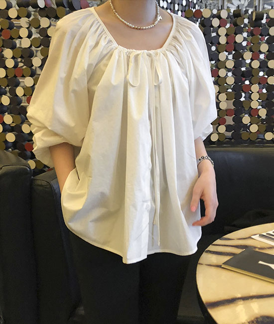 褶皱双层女式上衣