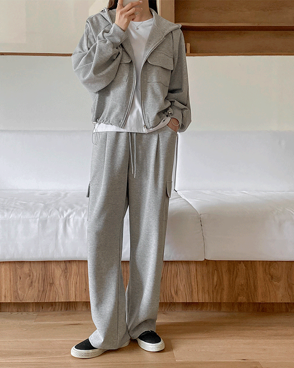 口袋松腰带短裤