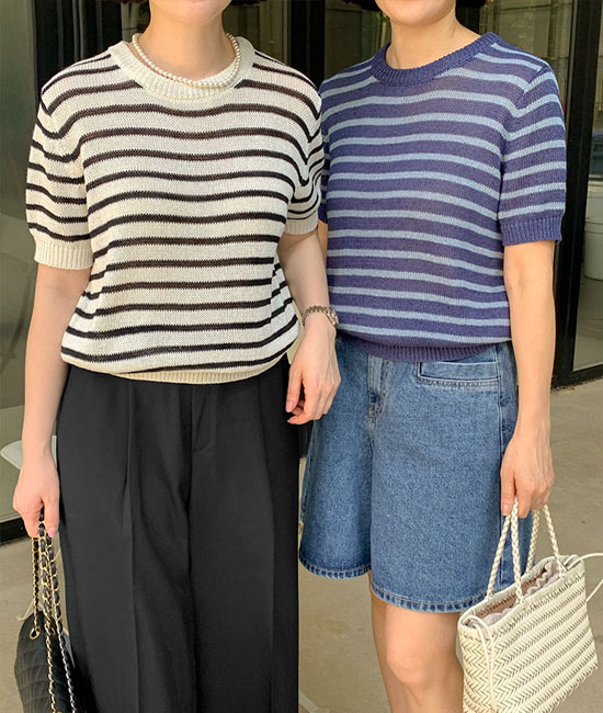 Momo条纹针织衫
