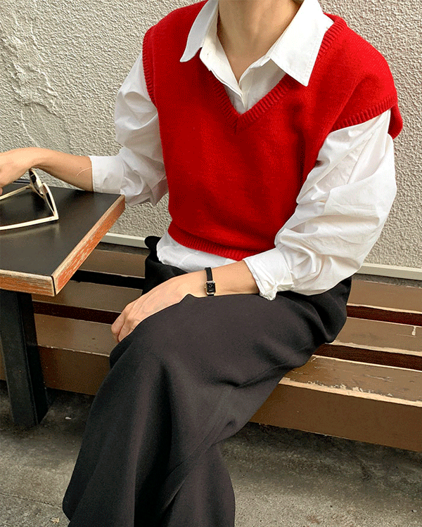 Mei 羊毛针织马甲