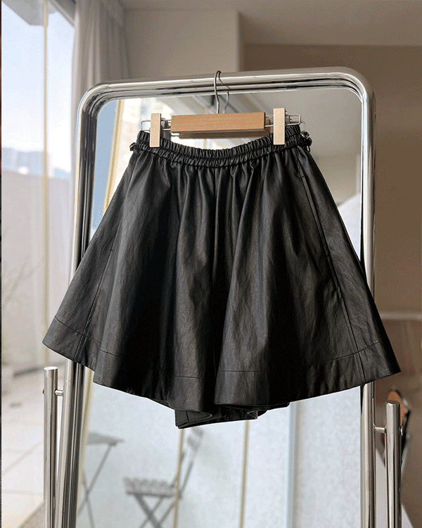 皮裙裤
