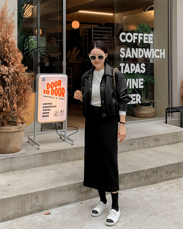 拉格伦皮革外套