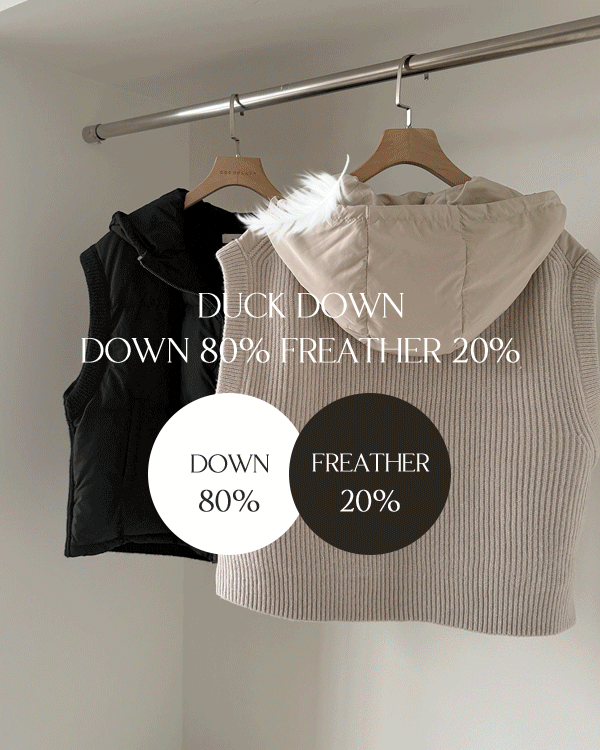 Coco 鸭绒针织衫 羽绒马甲