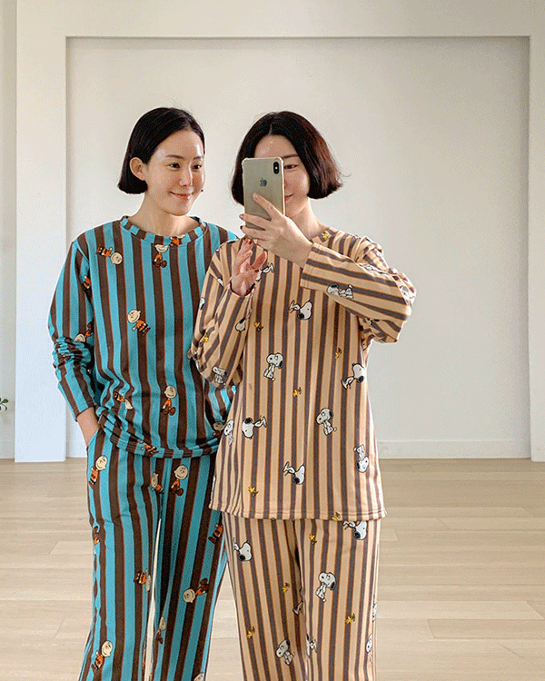 史努比加绒睡衣