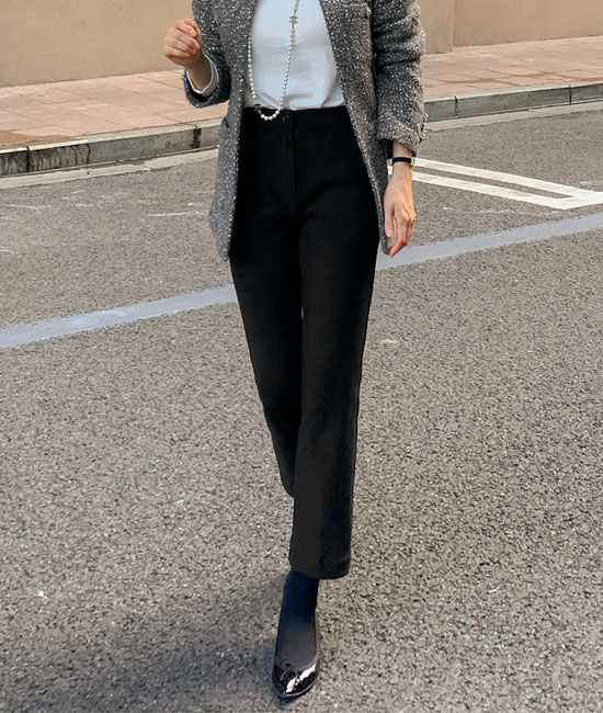 Mochi加绒直筒裤