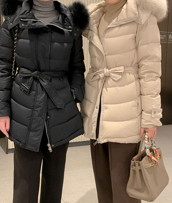 Er Fox Fur Duck Down 羽绒服