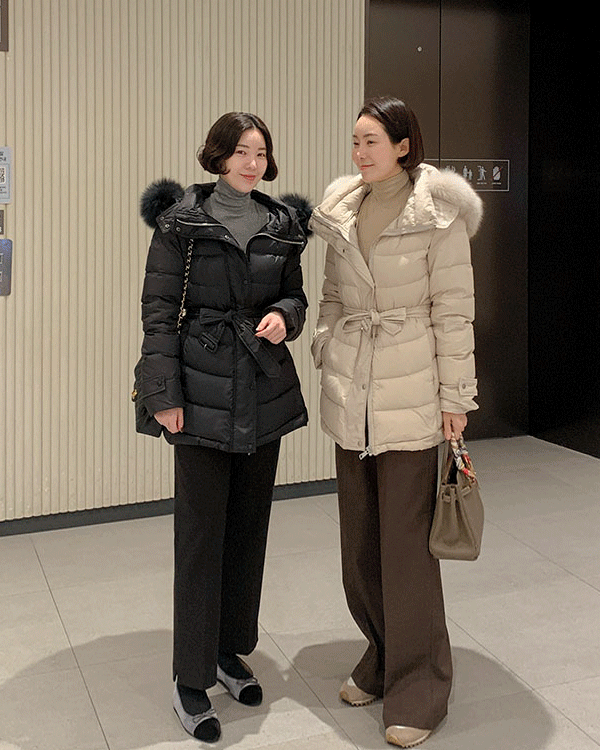 Er Fox Fur Duck Down 羽绒服