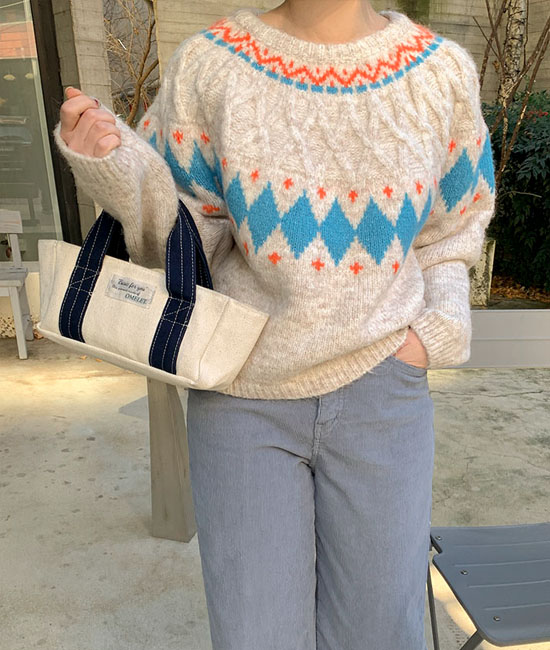 冬季北欧针织衫