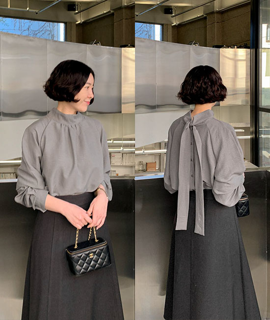 栗色领带（女装）