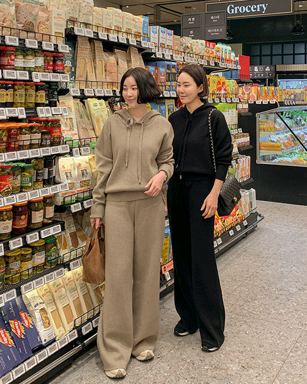 修身貂皮绗缝外套套装