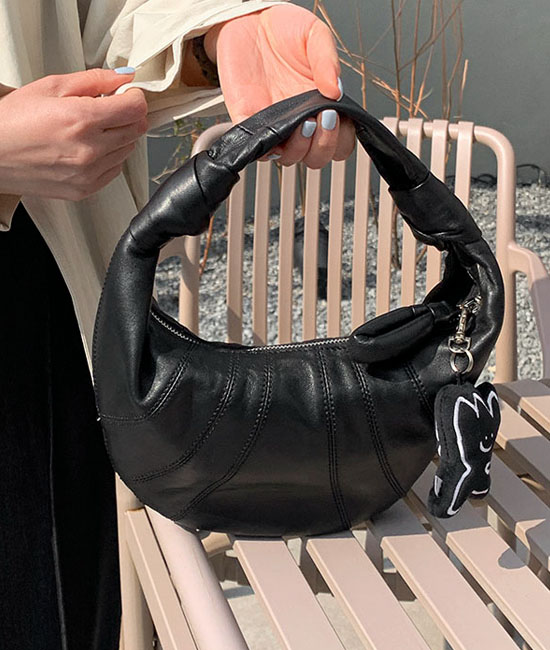 真正的羊皮牛角包迷你版。