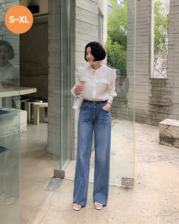 流水切割牛肉短裤