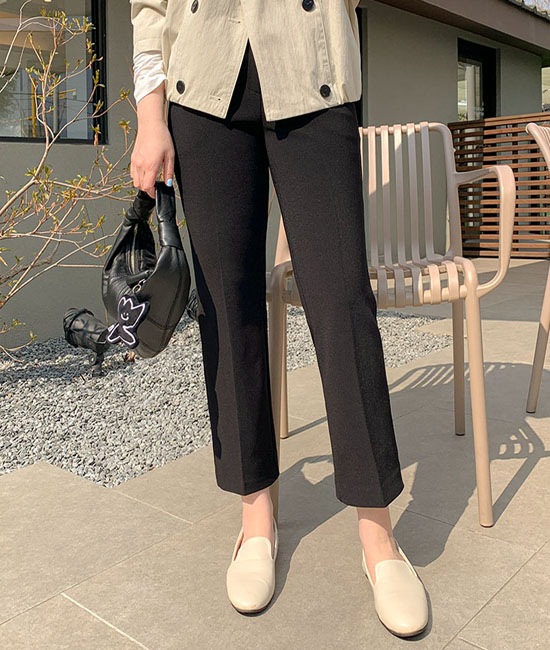 Coco Signature 修身阔腿长裤