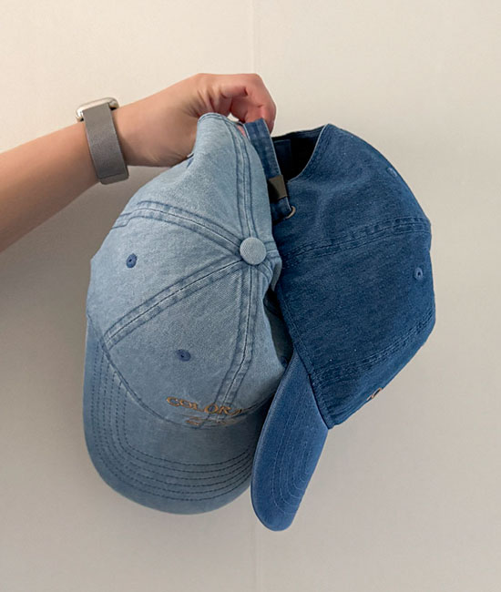 牛仔色球帽
